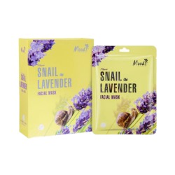 BELOV MOODS FLOWER SNAIL LAVENDER FACIAL MASK 38 ML / МАСКА ДЛЯ ЛИЦА С МУЦИНОМ УЛИТКИ И ЭФИРНЫМ МАСЛОМ ЛАВАНДЫ ОТ BELOV 38МЛ