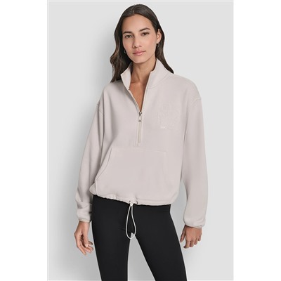 HALF ZIP LOGO PULLOVER