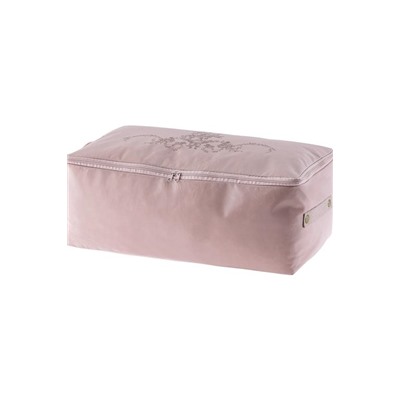 Çiçek Desen Baskılı Hurç - Pudra - 52x28x21 cm