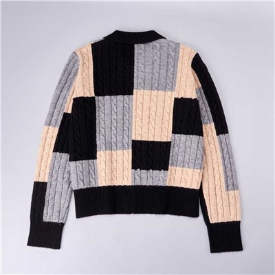 Женский свитер кардиган с рисунком  THO*M BROWN*E