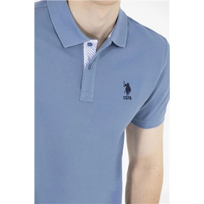 Erkek İndigo Basic Polo Yaka Tişört