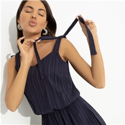 Комбинезон из фактурной ткани с карманами, А так интересней (blue)