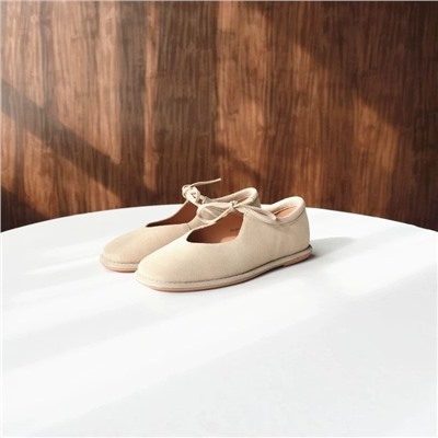 Женские замшевые балетки с завязками, экспорт в Россию  3 цвета