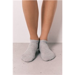 Pack 3 calcetines cortos grises lurex