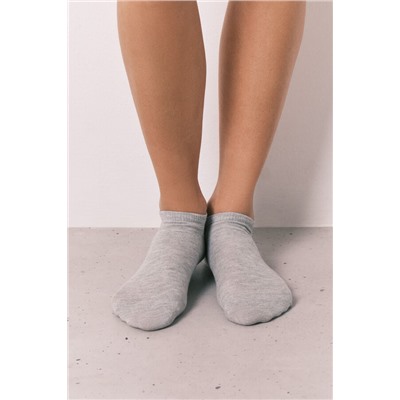 Pack 3 calcetines cortos grises lurex