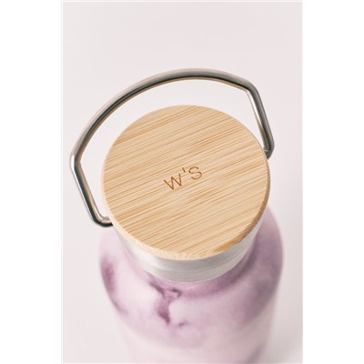 Botella acero inoxidable estampado rosa