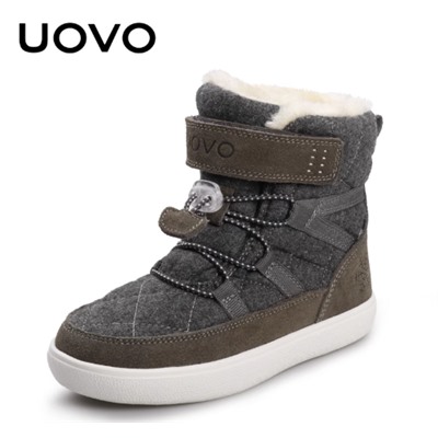 Зимние ботинки из замши