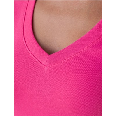 Футболка из плотного трикотажа с плетением риб 1*1