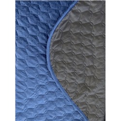 Покрывало микрофибра ПМ-110 графит/синий