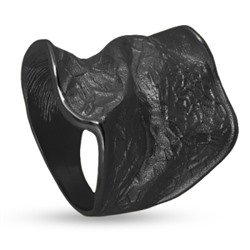 Кольцо Дюна (покрытие черный родий)