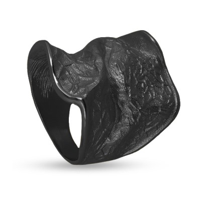 Кольцо Дюна (покрытие черный родий)