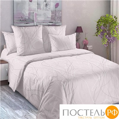 НН57СП660881 Абстракция 1 беж ПЕРКАЛЬ 220 см наб. чехлов стеган. 2 шт. 50*70 Перкаль Королевское искушение