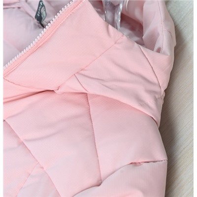 Ветрозащитная пуховая куртка с воротником-стойкой и капюшоном