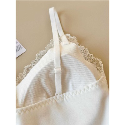 Нежный и очень красивый плотный кружевной топ / майка   L*A PERL*A