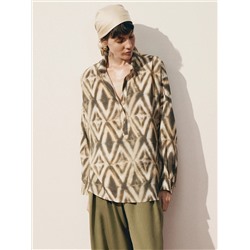 Блузка из модала с принтом, B3171/orbit