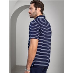 Футболка-Поло из премиального хлопка с эластаном