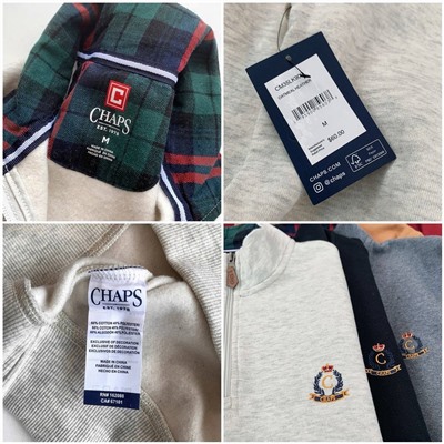 Мужской свитшот с воротником-стойкой Chap*s  Экспорт