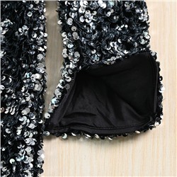 Женское приталенное платье с пайетками на подкладе H&*M