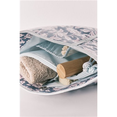 Neceser mediano estampado floral azul