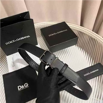 Кожаный ремень с классическим зажимом  Dolc*e & Gabban*a