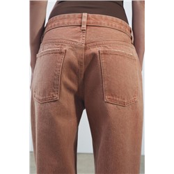 ZW COLLECTION STRAIGHT-LEG MID-RISE JEANS