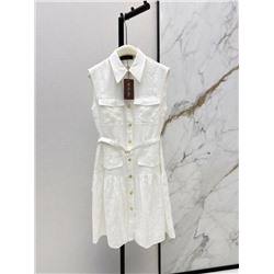 Элегантное льняное платье  ЛОР*А ПИАН*О