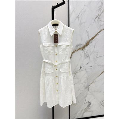 Элегантное льняное платье  ЛОР*А ПИАН*О