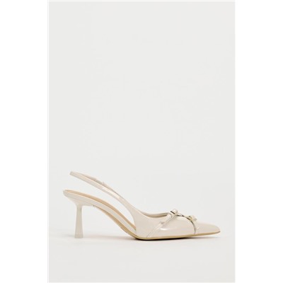 BUCKLED HIGH HEEL SHOES