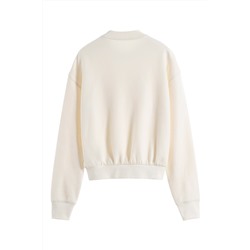 Sudadera de manga larga Crema