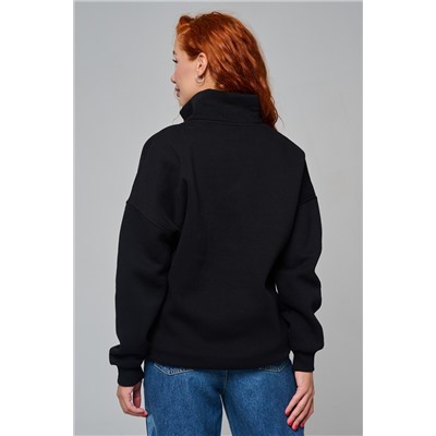 Женский свитшот на молнии оверсайз начес 14427