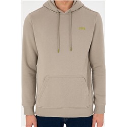 Erkek Açık Haki Basic Sweatshirt