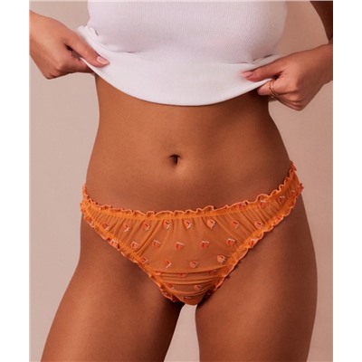 Tanga de tul con bordados