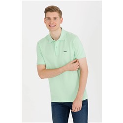 Erkek Mint Yeşili Basic Polo Yaka Tişört