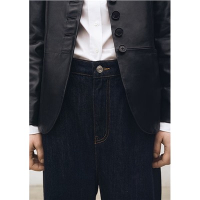 Tejano wideleg tiro bajo rinse wash