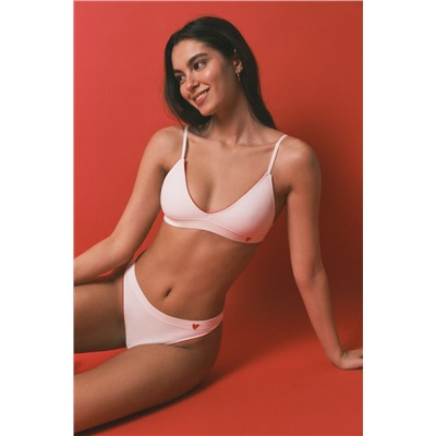 Tanga Seamless canalé blanco