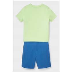 Set - Kurzarmshirt und Sweatshorts - 2 teilig