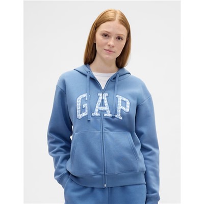 Relaxed Gap Logo Zip Hoodie