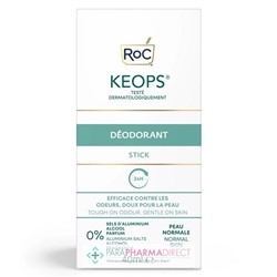 Roc Keops - Déodorant - Peau Normale - Stick - LOT 2x40 mlLot  × 2