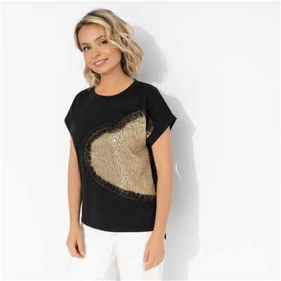 Футболка нарядная, Яркий период (black)