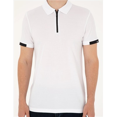 Beyaz Slim Fit Tişört