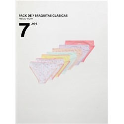 НАБОР ИЗ 7 КЛАССИЧЕСКИХ ТРУСИКОВ С ПРИНТОМ