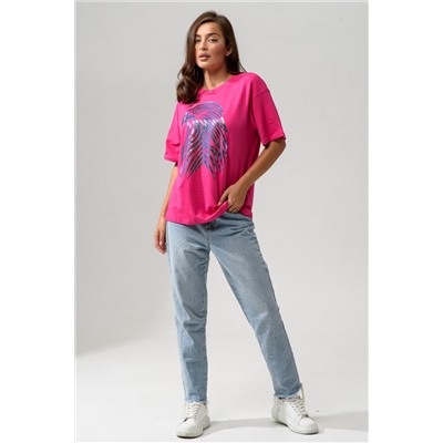 8555 Футболка оверсайз женская