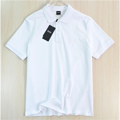 Хлопковая футболка-поло  (4 цвета) БОС*С