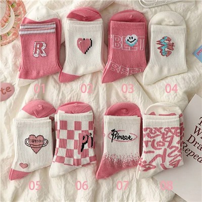 Носочки для девочек. Набор 8 шт