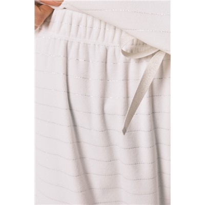 Pijama largo polar estampado rayas lurex