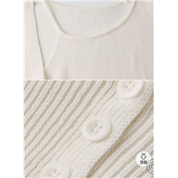 Лёгкая ассиметричная кофта из смесового льна (7 цветов)