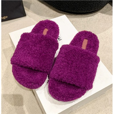 Тапочки домашние плюшевые  (4 цвета)