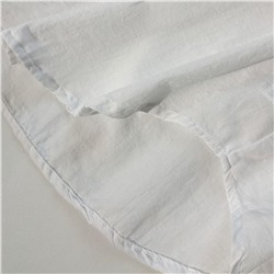 Белая хлопковая рубашка поло на пуговицах