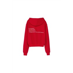 Sudadera con capucha Rojo
