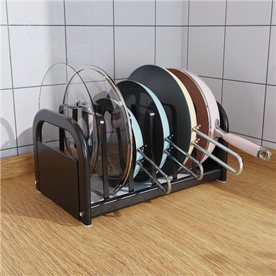 Классный органайзер для хранения крышек, сковородок и кастрюль